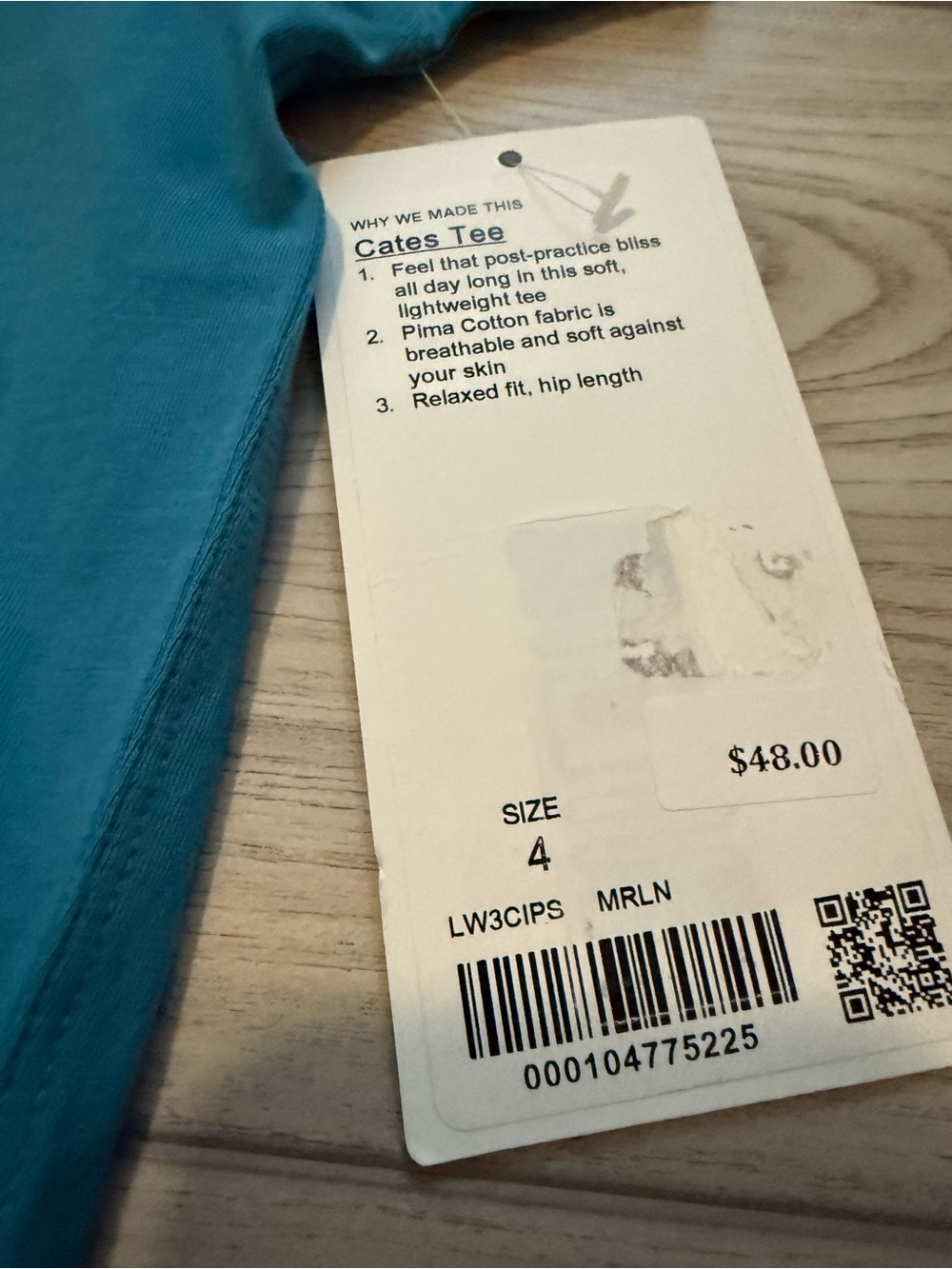 NWT Lululemon Cates Tee - Marlin - Picture 4 of 7